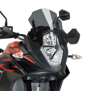 Sportsskjerm egnet for KTM 1050 Adventure 15-16 Puig 6847F frontrute mørk tonet