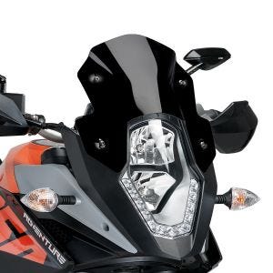 Sportsskjerm som passer til KTM 1050 Adventure 15-16 Puig 6847N frontrute svart