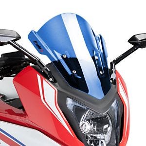 Racing skjerm Z egnet for Honda CBR 650 F 14-18 blå frontrute Puig 7003A