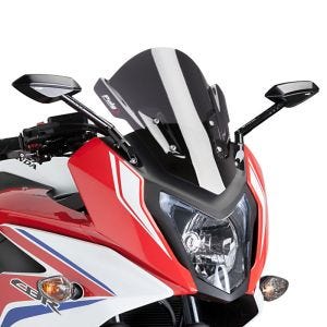 Racing skjerm Z egnet for Honda CBR 650 F 14-18 mørk tonet kåpeskjerm Puig 7003F