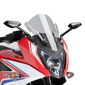 Racing skjerm Z egnet for Honda CBR 650 F 14-18 røykgrå kåpeskjerm Puig 7003H