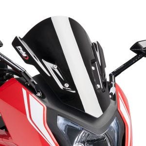 Racing skjerm Puig Z egnet for Honda CBR650F 14-18 svart Puig 7003N