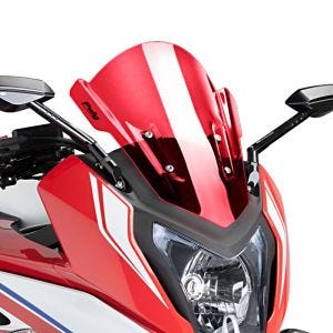 Racing skjerm Z egnet for Honda CBR 650 F 14-18 rød frontrute Puig 7003R
