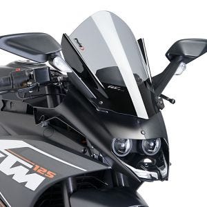 Racing skjerm Z egnet for KTM RC 390 / 125 14-21 røykgrå kåpeskjerm Puig 7004H