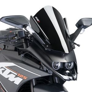 Racing skjerm Z egnet for KTM RC 390 / 125 14-21 svart kåpeskjerm Puig 7004N