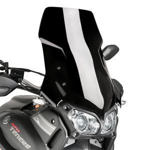 Turskjerm egnet for Yamaha XT 1200 Z Super Tenere 14-20 svart frontrute Puig 7541N
