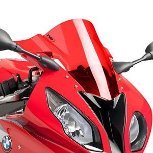 Racing skjerm Z egnet for BMW S 1000 RR 15-18 rød kåpeskjerm Puig 7564R