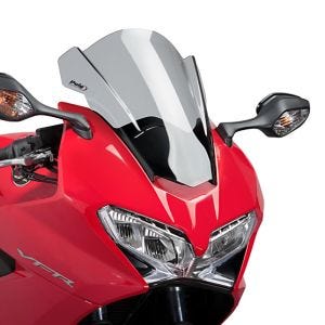 Racing skjerm Z egnet for Honda VFR 800 F 14-20 røykgrå kåpeskjerm Puig 7598H