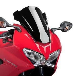Racing skjerm Z egnet for Honda VFR 800 F 14-20 svart frontrute Puig 7598N