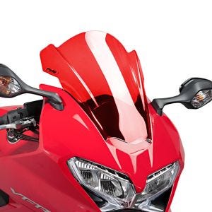 Racing skjerm Z egnet for Honda VFR 800 F 14-20 rød frontrute Puig 7598R