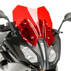 Turskjerm egnet for BMW R 1200 RS 15-18 rød frontrute Puig 7616R