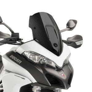 Sportsskjerm egnet for Ducati Multistrada 950 17-21 Puig 7622C frontrute carbon look