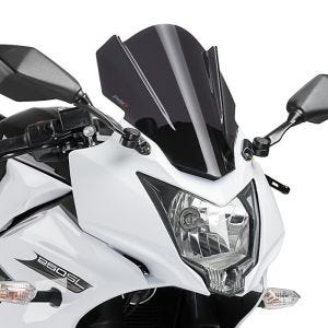 Racing skjerm Z egnet for Kawasaki Ninja 250 SL 15-16 mørk tonet fairing skjerm Puig 7630F
