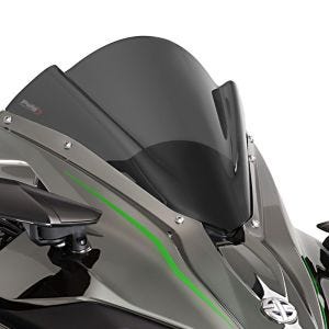 Racing skjerm Z egnet for Kawasaki Ninja H2 15-20 mørk tonet kåpeskjerm Puig 7631F