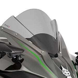Racing skjerm Z egnet for Kawasaki Ninja H2 15-20 røykgrå kåpeskjerm Puig 7631H