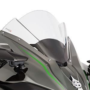 Racing skjerm Z egnet for Kawasaki Ninja H2 15-20 klar kåpeskjerm Puig 7631W
