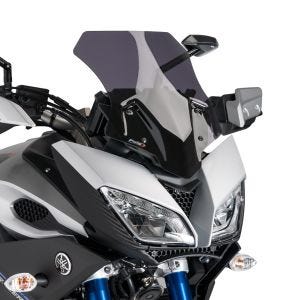 Sportsskjerm egnet for Yamaha MT-09 Tracer 15-17 Puig 7645F frontrute mørk tonet