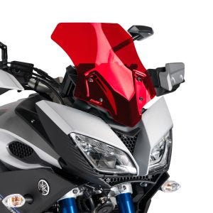 Sportsskjerm egnet for Yamaha MT-09 Tracer 15-17 Puig 7645R frontrute rød