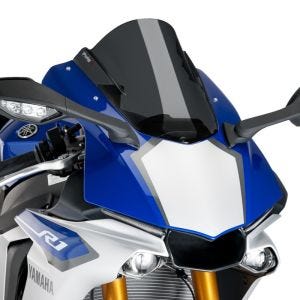 Racing skjerm Z egnet for Yamaha YZF-R1 15-19 mørk tonet kåpeskjerm Puig 7648F