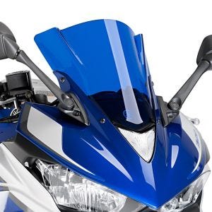 Racing skjerm Z egnet for Yamaha YZF-R3 15-18 blå frontrute Puig 7649A