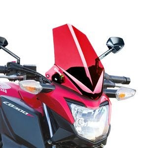 Naken sykkel frontrute egnet for Honda CB 300 F 15-18 Puig 7655R New Generation Sport frontrute rød