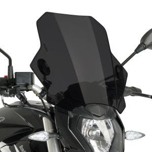 Frontrute egnet for Royal Enfield Meteor 350 21-24 mørk tonet Puig Bat
