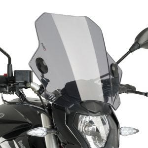 Frontrute egnet for Royal Enfield Meteor 350 21-24 røykgrå Puig Bat