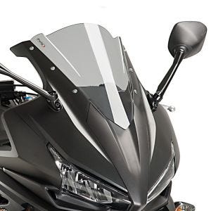 Racing skjerm Z egnet for Honda CBR 500 R 16-18 røykgrå kåpeskjerm Puig 8903H