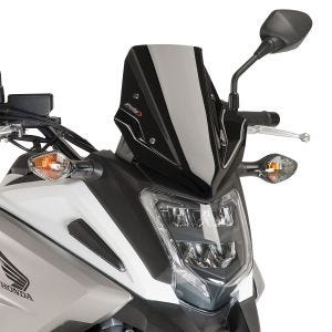 Racing skjerm egnet for Honda NC 750 X 16-18 Puig 8909N frontrute svart