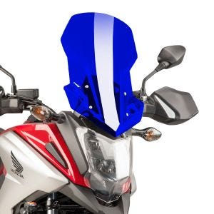 Turskjerm egnet for Honda NC 750 X 16-20 blå frontrute Puig 8910A