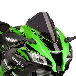 Racing skjerm Z egnet for Kawasaki ZX-10R / ZX-10RR 16-24 mørk tonet fairing skjerm Puig 8912F
