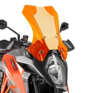 Turskjerm egnet for KTM 1290 Superduke GT 16-18 Oransje frontrute Puig 8913T