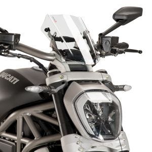 Nakensykkelskjerm egnet for Ducati X Diavel/S 16-18 Puig 8921W New Generation Sport klar