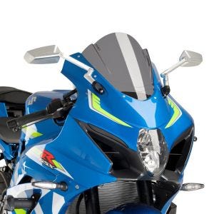 Racing skjerm Z egnet for Suzuki GSX-R 1000 / R 17-20 mørk tonet kåpeskjerm Puig 9013F