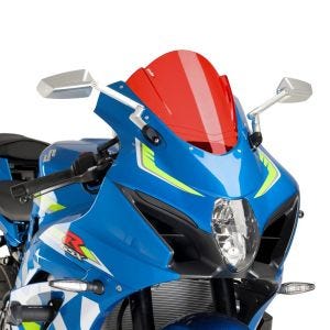Racing skjerm Z egnet for Suzuki GSX-R 1000 / R 17-20 rød frontrute Puig 9013R