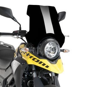 Turskjerm egnet for Suzuki V-Strom 250 17-20 sort frontrute Puig 9606N