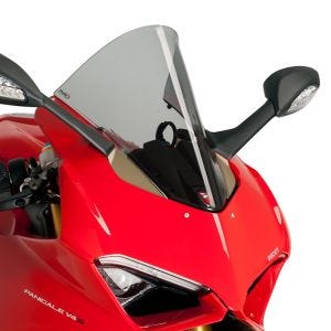 Racing skjerm egnet for Ducati Panigale V4/ S 18-19 røykgrå kåpeskjerm Puig 9690H