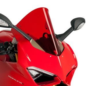 Racing skjerm egnet for Ducati Panigale V4/ S 18-19 rød kåpeskjerm Puig 9690R