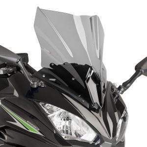 Racing skjerm egnet for Kawasaki NINJA 650 17-19 røykgrå kåpeskjerm Puig 9711H