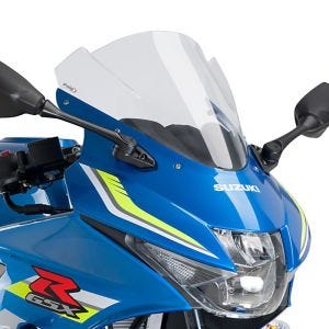 Racing skjerm egnet for Suzuki GSX-R 125 17-21 klar frontrute Puig 9721W