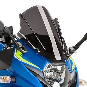 Racing skjerm egnet for Suzuki GSX 250 R 17-19 mørk tonet fairing skjerm Puig 9722F