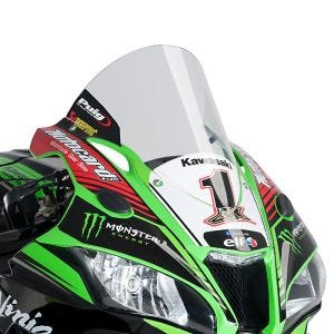 Racing skjerm R egnet for Kawasaki ZX-10R / ZX-10RR 16-24 klar kåpeskjerm Puig 9849W