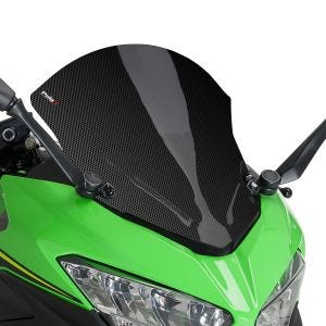 Racing skjerm Puig Z egnet for Kawasaki NINJA 400 18-20 carbono Puig 9976C