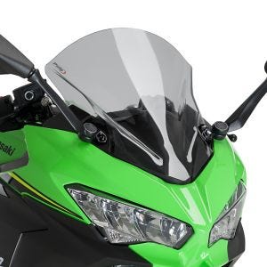 Racing skjerm Z egnet for Kawasaki Ninja 400 18-20 røykgrå kåpeskjerm Puig 9976H