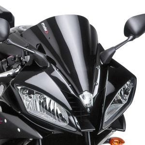 Racing skjerm egnet for Yamaha YZF-R6 06-07 svart kåpeskjerm Puig 4059N