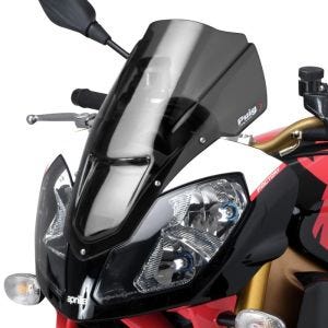 Racing skjerm Z egnet for Aprilia Tuono 1000 R 06-10 mørk tonet kåpeskjerm Puig 4110F