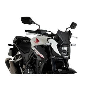 Windschutzscheibe New Generation Sport passend für HONDA CB500 HORNET 24'-25' mattschw Puig 21934j