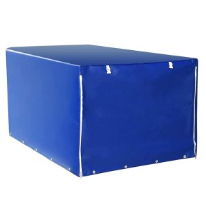 Tilhengerpresenning med gummibelte 210 x 114 x 88cm Vanit høy presenning vanntett 610 g / m² ME98 blå DPL1