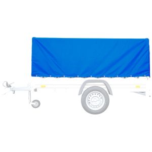 Tilhengerpresenning med gummibelte 210 x 114 x 88cm Vanit høy presenning vanntett 610 g/m² ME98 blå DPLI1