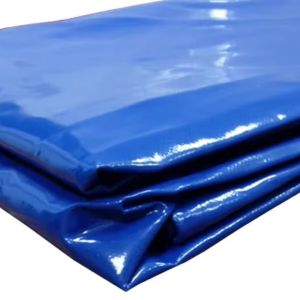 Tilhengerpresenning med gummibelte 210 x 114 x 88cm Vanit høy presenning vanntett 610 g / m² ME98 blå DPLI2